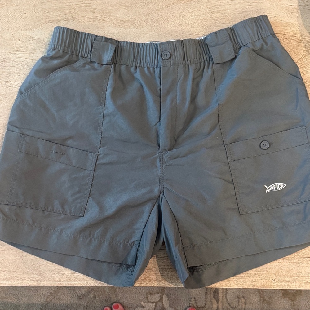 AFTCO Men's Charcoal Cargo Shorts